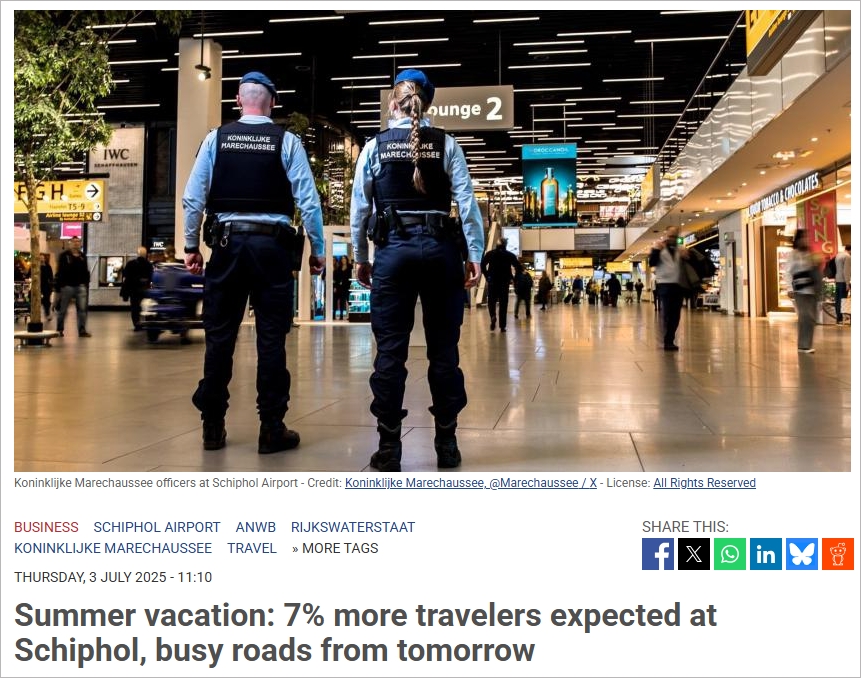 荷兰人集体出逃？机场旅客暴增，公路严重拥堵…这份避坑指南快收好！