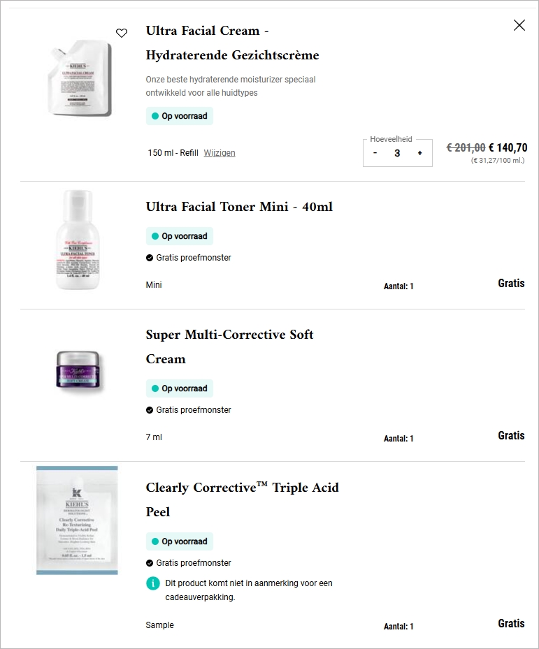 可以冲！荷兰Kiehl's(科颜氏)官网折扣都到65折了