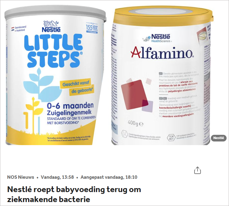 紧急！雀巢多款婴儿奶粉被召回，范围已扩大至25个国家