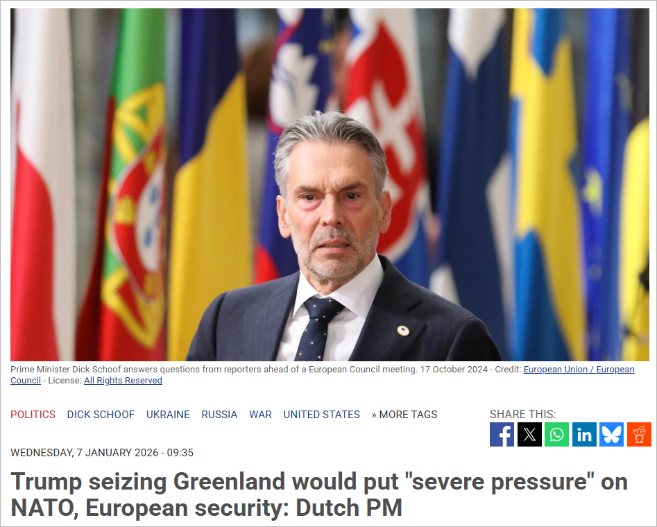 北约或瓦解！特朗普不排除武力"吞并"格陵兰，欧洲多国强烈反对