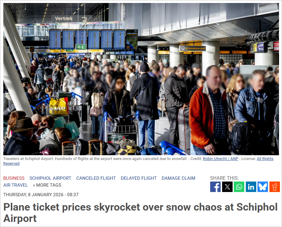 机票价格突然大幅上涨！是荷兰KLM航空公司故意的？真相是…